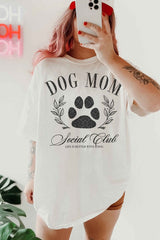 DOG MOM SOCIAL CLUB OVERSIZED GRAPHIC TEE