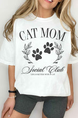 CAT MOM SOCIAL CLUB GRAPHIC TEE