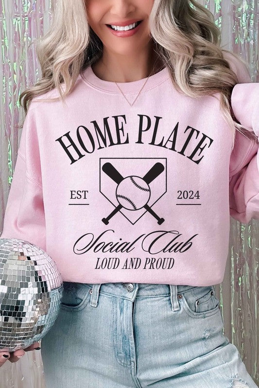 HOME PLATE SOCIAL CLUB GRAPHIC SWEATSHIRT