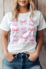 Vintage Coquette Cherry Graphic Tee