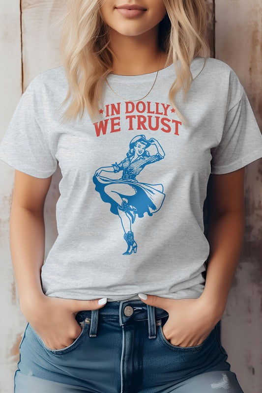In Dolly We Trust, Retro Western Graphic Tee