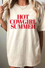 HOT COWGIRL SUMMER OVERSIZED GRAPHIC TEE