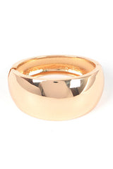 Polished Statement Hinged Bangle