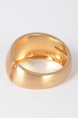 Polished Statement Hinged Bangle