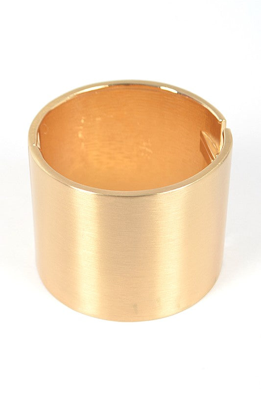 Satin Finished Iconic Statement Hinge Bangle