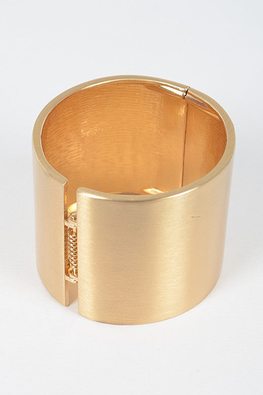 Satin Finished Iconic Statement Hinge Bangle