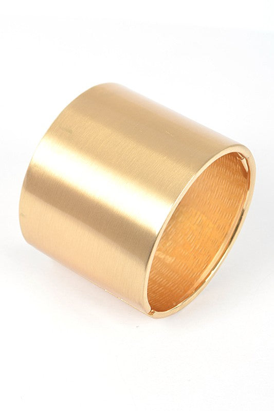 Satin Finished Iconic Statement Hinge Bangle