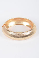 Textured 2 PC Hinged Bangle Set