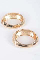 Polished 2 PC Hinged Bangle Set