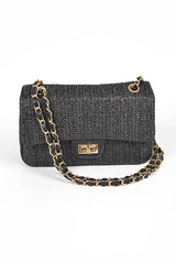 Faux Straw Fashion Shoulder Bag