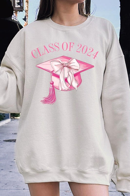 Coquette Class of 2024 Graphic Fleece Sweatshirts