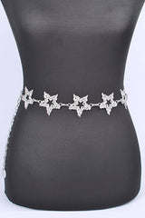 Rhinestone Star Iconic Chain Belt