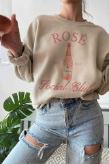 ROSE SOCIAL CLUB GRAPHIC SWEATSHIRT