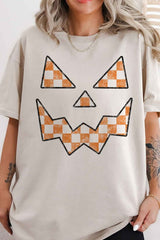 HALLOWEEN CHECKER JACK OVERSIZED GRAPHIC TEE