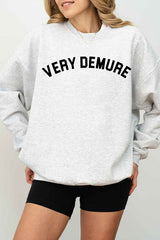 VERY DEMURE GRAPHIC SWEATSHIRT