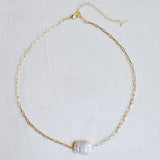 Hannah Baroque Pearl Chain Necklace