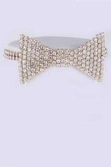 Rhinestone Bow Tie Iconic Choker Necklace