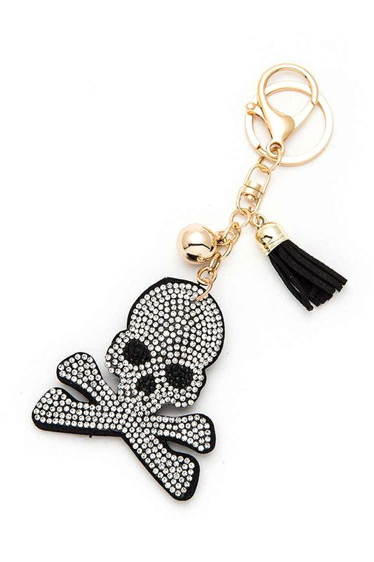 Crystal Skull Puffy Key Chain