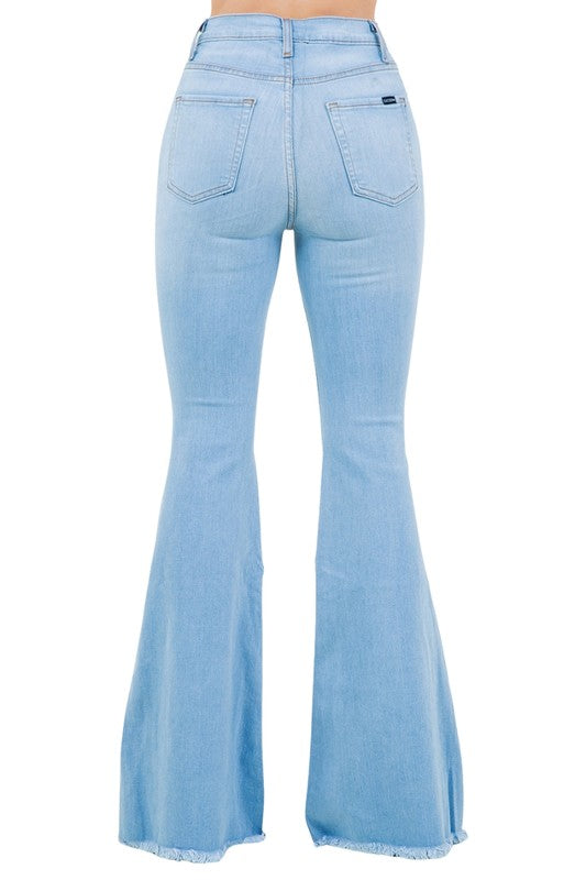 Perla Bell Bottom Jean in Light Wash