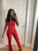 Solid Ribbed Everday Basic Jumpsuit