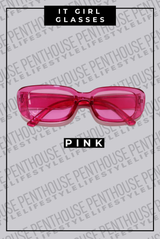 It Girl Colorful Rectangle Glasses